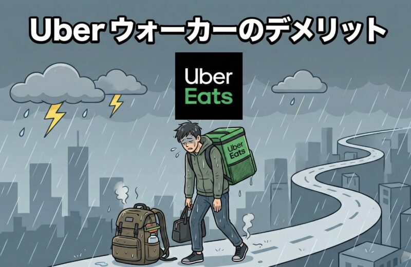 ウーバーウォーカーのデメリット