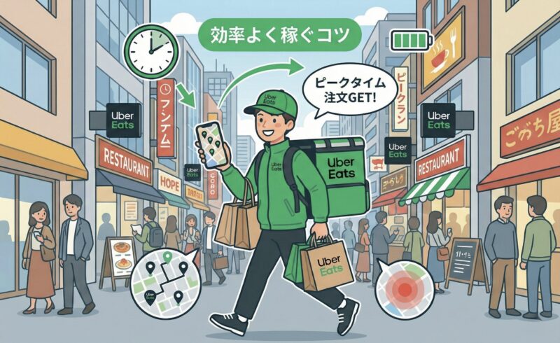 ウーバーウォーカーで稼ぐコツ