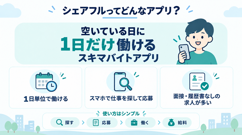 シェアフルを実際に使ってわかった結論をまとめた図解
